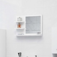Bathroom Mirror 60x10.5x45 cm Engineered Wood