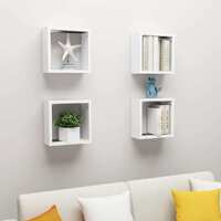 Wall Cube Shelves 4 pcs