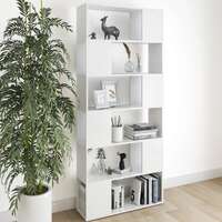 Sullivan Book Cabinet Room Divider 80 x 24 x 186 cm Engineered Wood