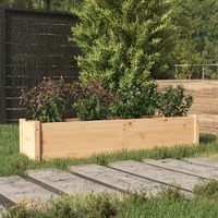 Garden Raised Bed 150x31x31 cm Solid Pinewood