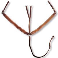 Leather Elastic Breastplate Martingale Adjustable