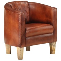 Tub Chair Real Leather