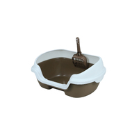 Small Portable Cat Rabbit Toilet Litter Box Tray with Scoop