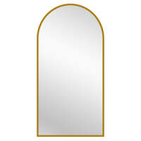 Black Metal Arch Mirror
