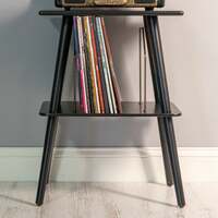 Crosley Voyager Bluetooth Portable Turntable + Entertainment Stand Bundle