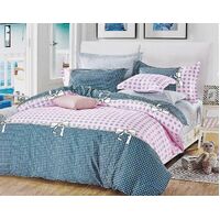 Pink Dots Bed Quilt/Doona/Duvet Doona Duvet Cover Set