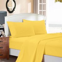 1000TC Ultra Soft King Single Size Bed Flat & Fitted Sheet Set