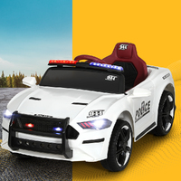 Kids Ride On Car Electric Patrol Police Cars Battery Powered Toys 12V