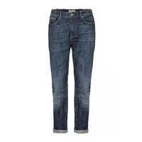 Five-Pocket Cotton Jeans with Zipper and Button Closure Men
