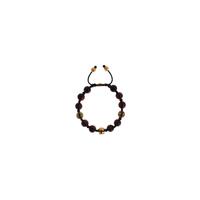 NIALAYA Red and Gold Multicolor CZ Bracelet Women