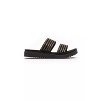 Rhinestone-Embellished Low Sandal with Double Straps Women