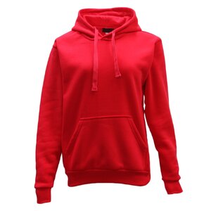 Adult Unisex Men's Basic Plain Hoodie Pullover Sweater Sweatshirt Jumper XS-8XL, Red
