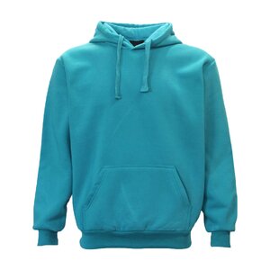Adult Unisex Men's Basic Plain Hoodie Pullover Sweater Sweatshirt Jumper XS-8XL, Teal