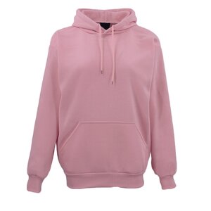Adult Unisex Men's Basic Plain Hoodie Pullover Sweater Sweatshirt Jumper XS-8XL, Dusty Pink
