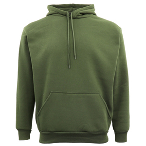 Adult Unisex Men's Basic Plain Hoodie Pullover Sweater Sweatshirt Jumper XS-8XL, Olive
