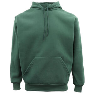 Adult Unisex Men's Basic Plain Hoodie Pullover Sweater Sweatshirt Jumper XS-8XL, Dark Green