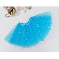 Sequin Tulle Tutu Skirt Ballet Kids Princess Dressup Party Baby Girls Dance Wear, Kids