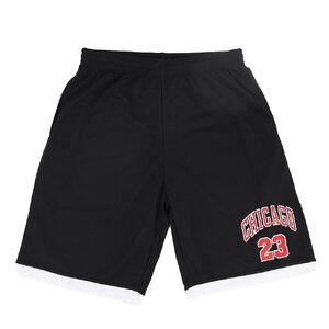 Men's Basketball Sports Shorts Gym Jogging Swim Board Boxing Sweat Casual Pants, Black - Chicago 23