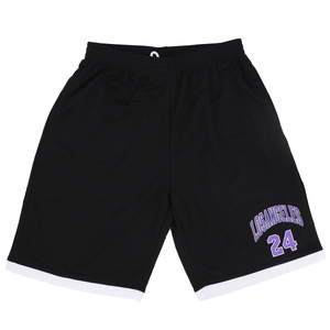 Men's Basketball Sports Shorts Gym Jogging Swim Board Boxing Sweat Casual Pants, Black - Los Angeles 24