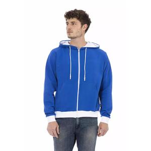 Brushed Hoodie with Zip Closure and Rear Logo