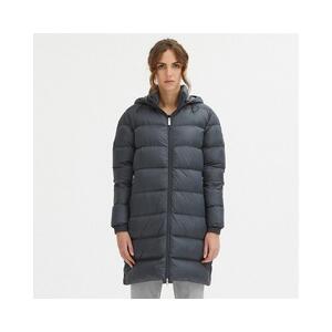 Dark Grey Hooded Jacket with 2-Pocket Design and Zip Closure
