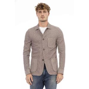 Classic Button-Front Fabric Jacket with Front Pockets