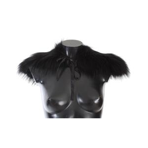 Black Fox Fur Shoulder Wrap by Dolce &amp; Gabbana