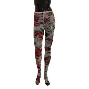 Floral Print Nylon Micro Mesh Tights