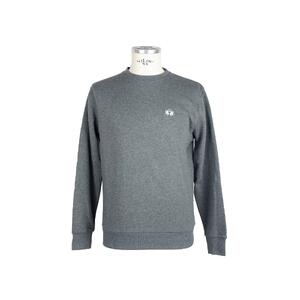 Cotton sweatshirt with logo sewn on chest
