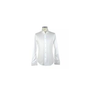 Cotton Ceremony Shirt with French Collar and Button Closure