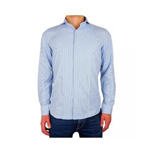 Milano Houndstooth Textured Cotton Shirt