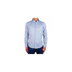 Milano Light Blue Striped Shirt - 100% Cotton