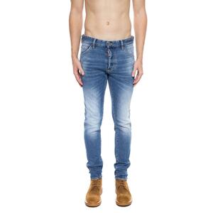 Distressed Cool Guy Jeans with Tapered Legs