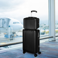 Luggage Suitcase Trolley Set Travel Lightweight 2pc 14"+20"