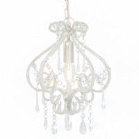 Ceiling Lamp with Beads Round E14