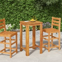 Garden Bar Table Solid Wood Acacia