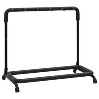Folding Guitar Stand with 5 Sections Black Steel