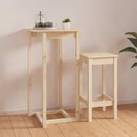 Bar Table Solid Wood Pine