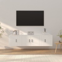 3 Piece TV Cabinet Set Engineered Wood