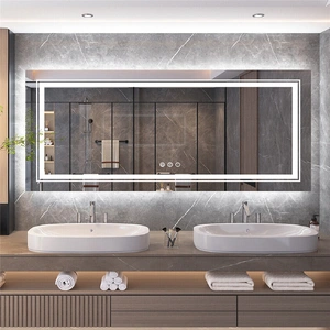Interior Ave - LED Rectangle Frameless Salon / Bathroom Wall Mirror