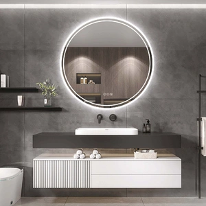 Interior Ave - LED Round Frameless Salon / Bathroom Wall Mirror
