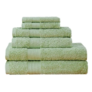 Luxury 6 Piece Soft and Absorbent Cotton Bath Towel Set