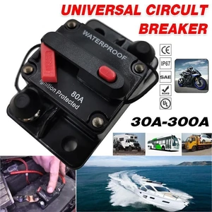 Waterproof Car Circuit Breaker Fuse Reset 30-300A AMP 12V-48V DC Car Boat IP67