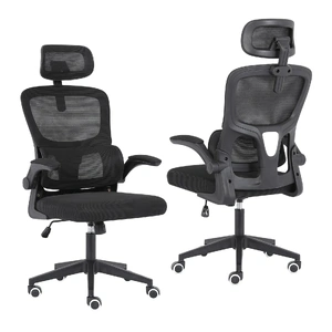 Work Office Chair - Lumber Support, Flip-up Armrest, Adjustable Headrest SITIO