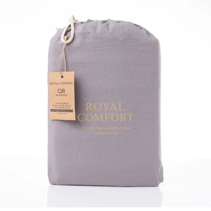 Royal Comfort Vintage Washed 100% Cotton Quilt Cover Set Bedding Ultra Soft - King