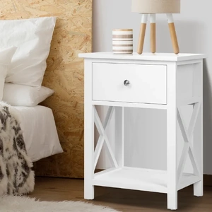 Bedside Table 1 Drawer with Shelf