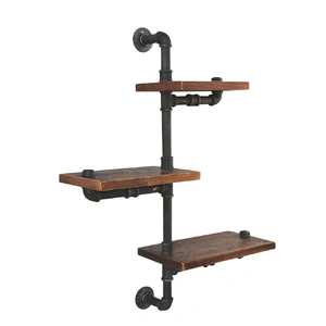 Floating DIY Pipe Shelf 3 Tiers