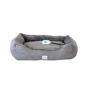 Easy to Clean Electric Heated Rabbit Faux Fur Covering Pet Bed