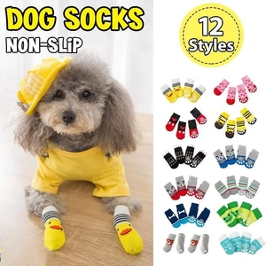 Dog Socks Non-Slip Grip Slip Anti-Slip - Puppy Cat Pet Shoes Slippers M Size