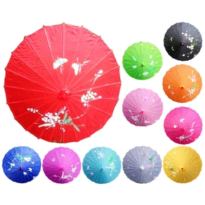 6x PARASOL UMBRELLA Chinese Japanese Bamboo Flower Pattern 80cm Large BULK